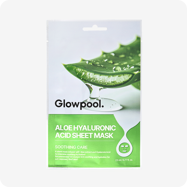Glowpool Aloe Hyaluronic Acid Sheet Mask (10 sheets)