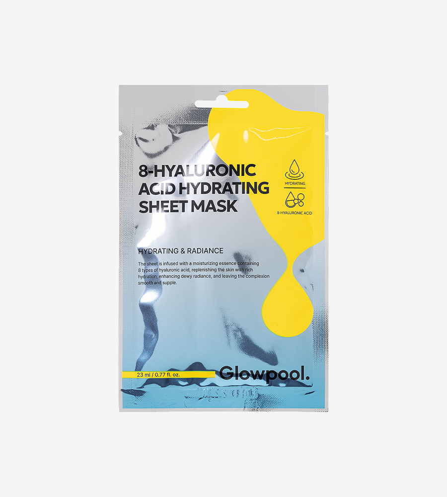 Glowpool 8-Hyaluronic Acid hydrating sheet mask (10 sheets)
