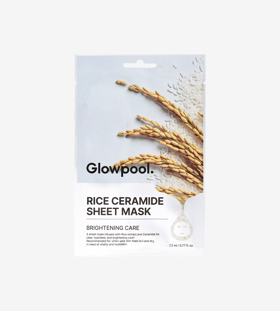 Glowpool Rice Ceramide Sheet Mask (10 sheets)