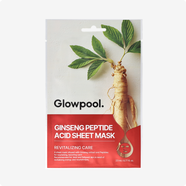 Glowpool Ginseng Peptide Sheet Mask (10 sheets)